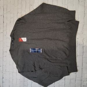 Mens izod  lightweight small knit v-neck sweater XXL